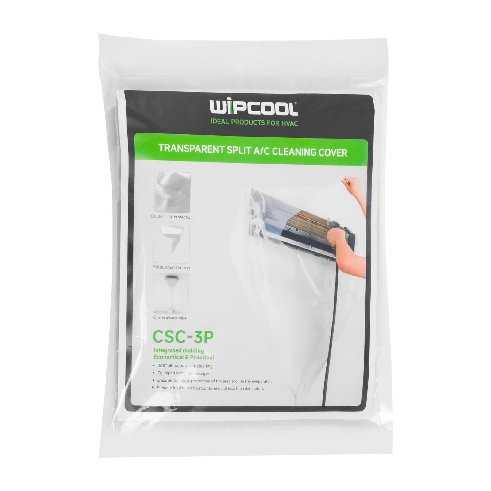Pokrowiec do mycia klimatyzacji ściennej Wipcool CSC-3P (3.5m) — zdjęcie 1